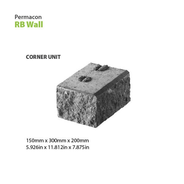 Permacon RB Wall Corner Unit
